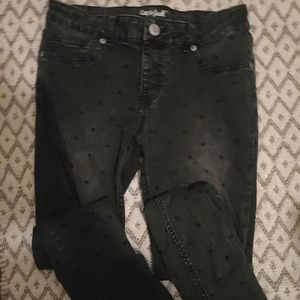 Cat & Jack Black Polka Dot Jeggings